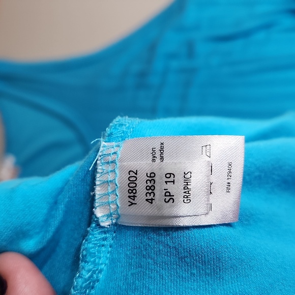 Venus Large Turquoise Sleeveless Tank Dress Rouched Sides - Picture 8 of 9